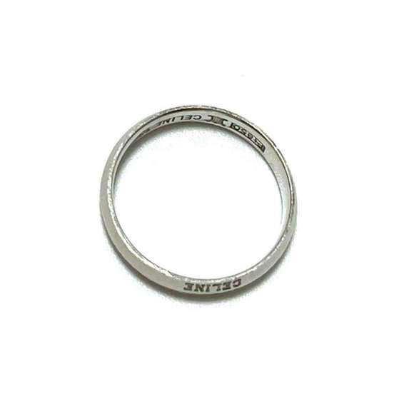 CELINE Platinum Ring US Size 6.25 #53 - Picture 7 of 10